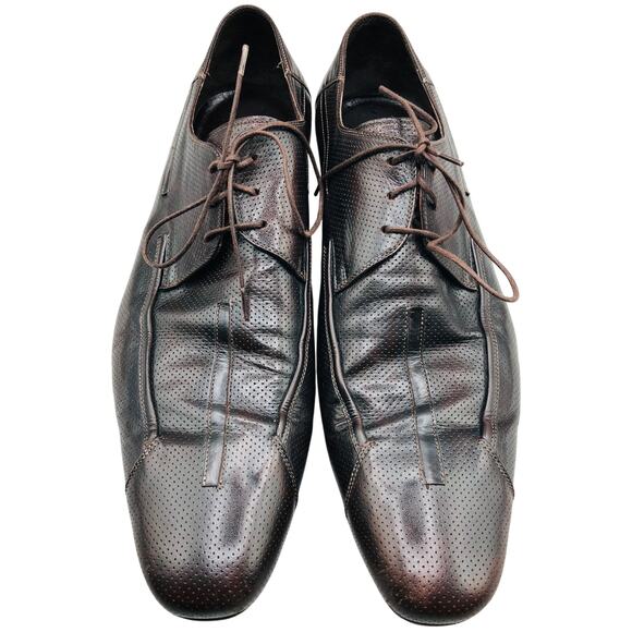Baldinini Men\'s Burgundy Dress Shoes SZ 9.5 697028 42.5 main image 4